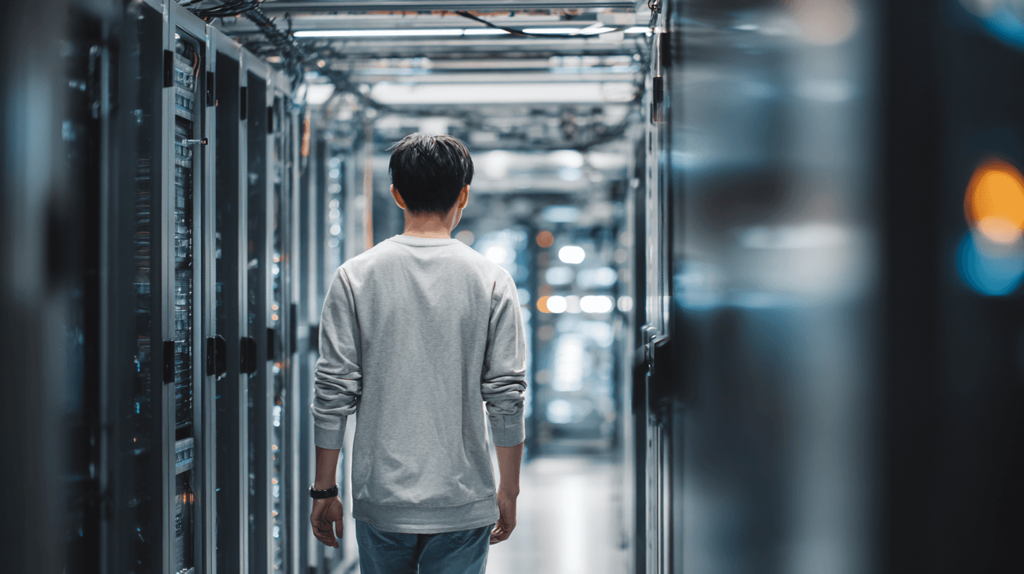 OT 보안 솔루션, 네트워크와 설비 환경을 점검하는 모습